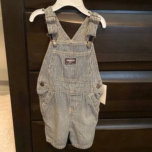 NWT OshKosh stripped bib overalls